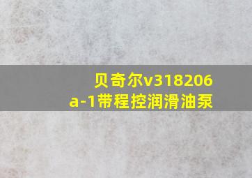 贝奇尔v318206 a-1带程控润滑油泵